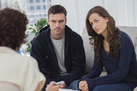 couple meeting with mediator